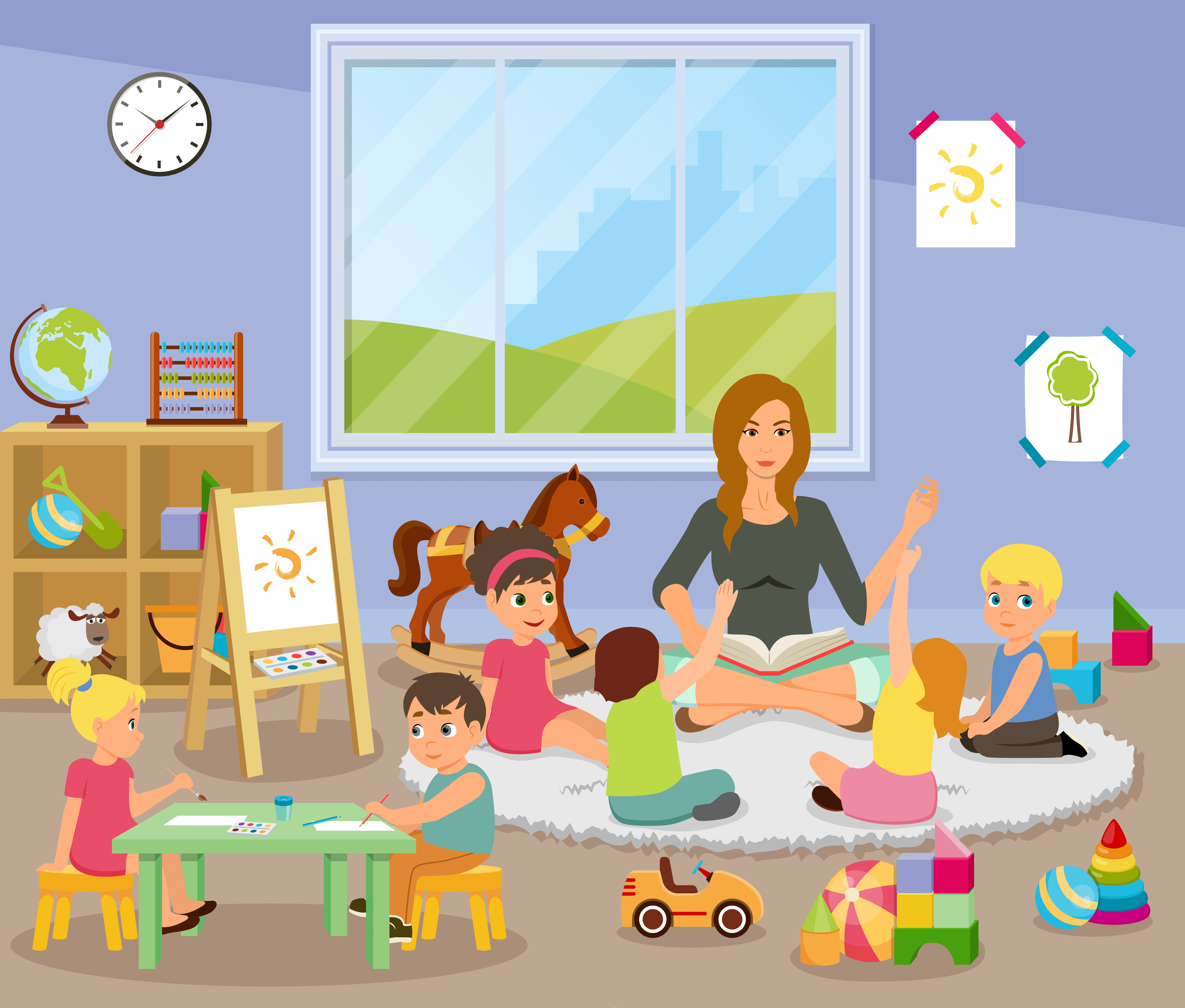 educadores en la escuela infantil